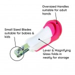 9217-NAIL CLIPPER WITH  MAGNIFYING GLASS