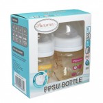 Autumnz - PPSU Wide Neck Feeding Bottle 4oz/120ml (Twin Pack) (RANDOM)