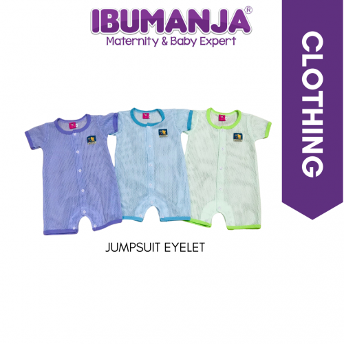 NEWBORN JUMPSUIT EYELET / BOY / GILR 
