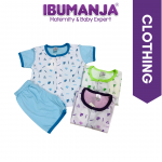 NEWBORN T-SHIRT /SELUAR PENDEK & LENGAN PENDEK /GREEN