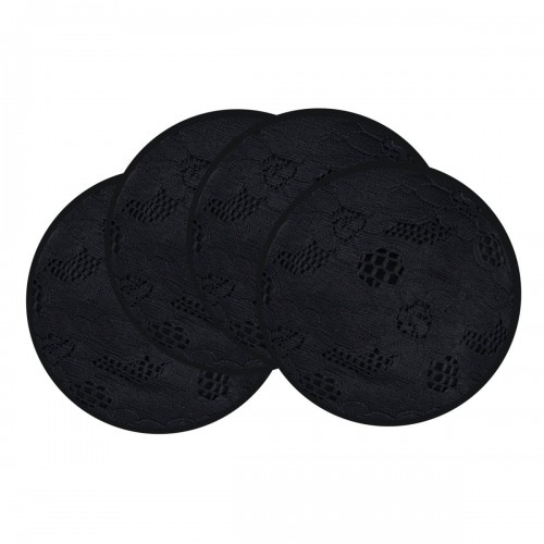 LUNAVIE PREMIUM WASHABLE BRA PADS 4PCS BLACK