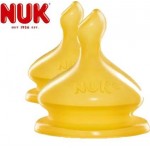 NU40713611 NUK Premium Choice Anti - Colic Wide Neck Teat Latex  (6+m ) (Size M)