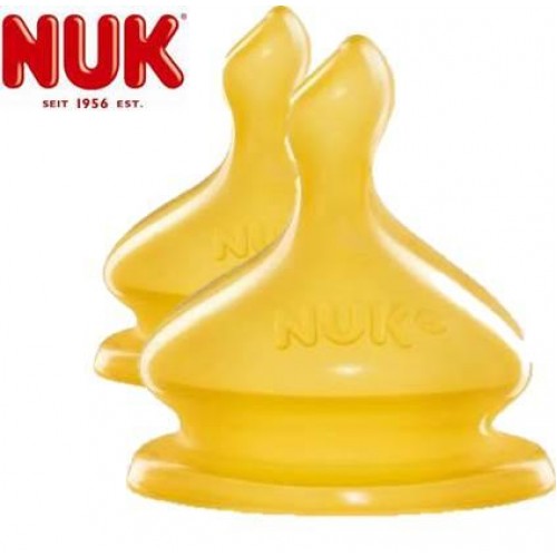 NU40713611 NUK Premium Choice Anti - Colic Wide Neck Teat Latex  (6+m ) (Size M)