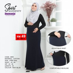 MATERNITY SKIRT 9655 NAVY BLUE