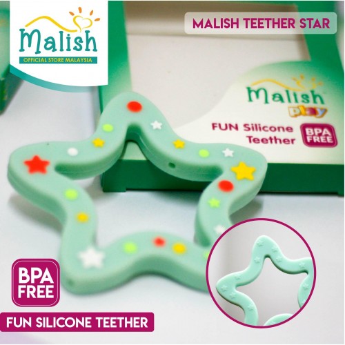 Fun Silicone Teether Star - Malish